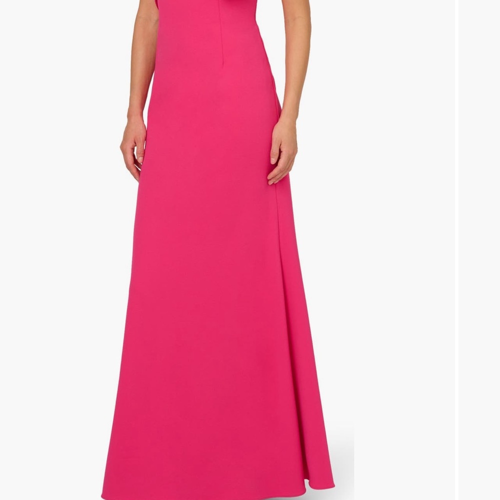 Adrianna Papell Pink One Shoulder Dress